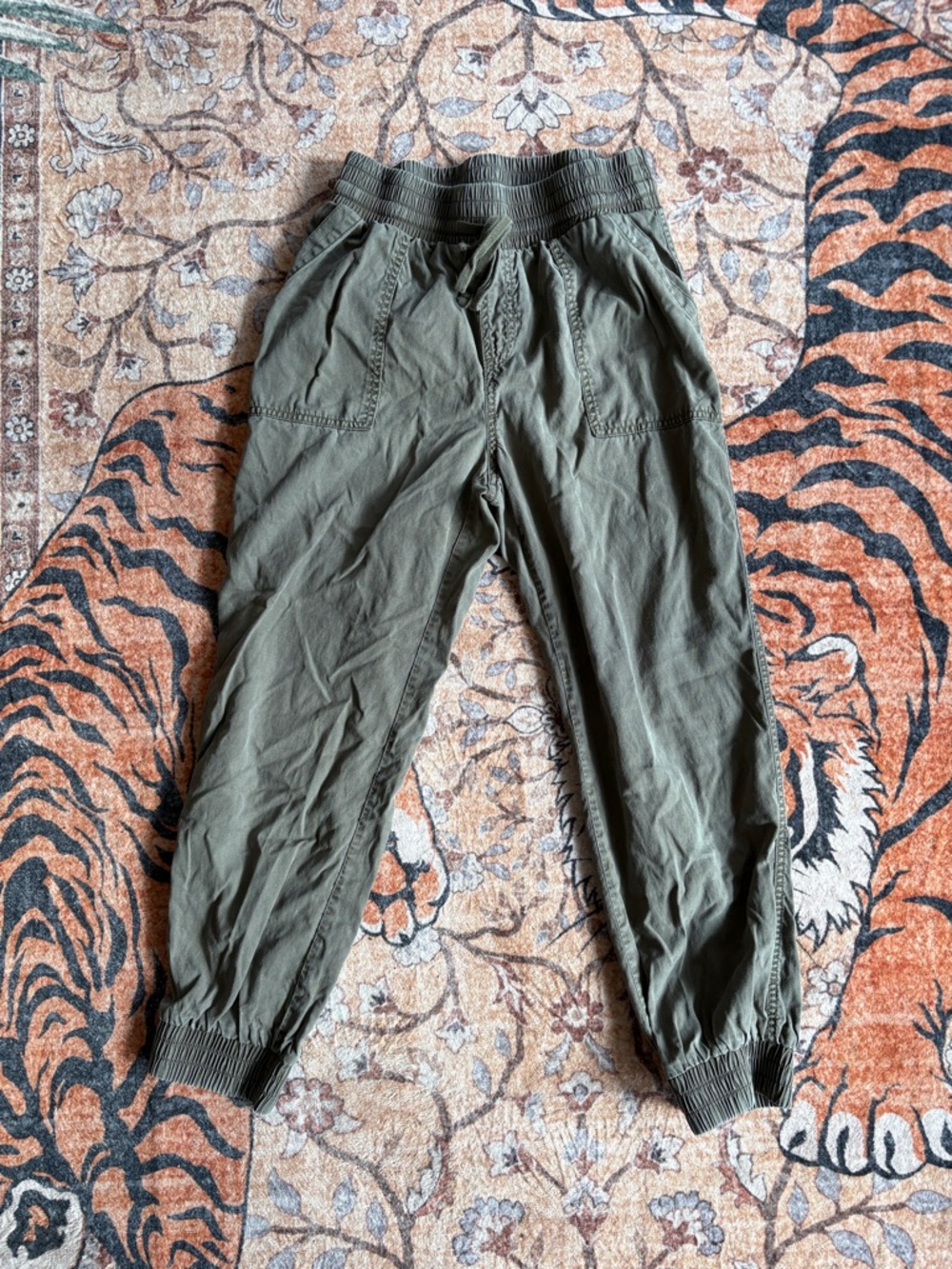 a new day Olive Stretch Drawstring Waist Pants